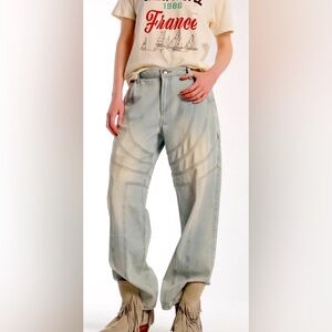 NWT- sz 25 Free People x The Tales Lucky Boy Jeans New